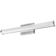 Sunlite LED 24" Adjustable 3 CCT 3000K-5000K 100-277V Dimmable Brushed Nickel Linear Vanity Light 81461-SU